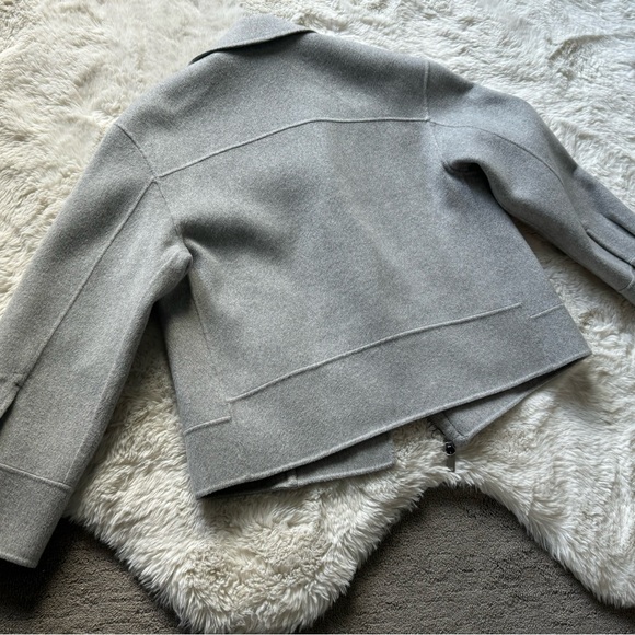 NWT oversized moto jacket in double sized wool cashmere. - Picture 11 of 15